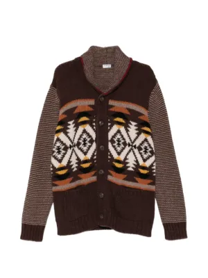 トップス RRL EAGLE PATCHED SHAWL COLLAR CARDIGAN Ralph Lauren RRL skull-patch shawl-collar Cardigan | Black | FARFETCH