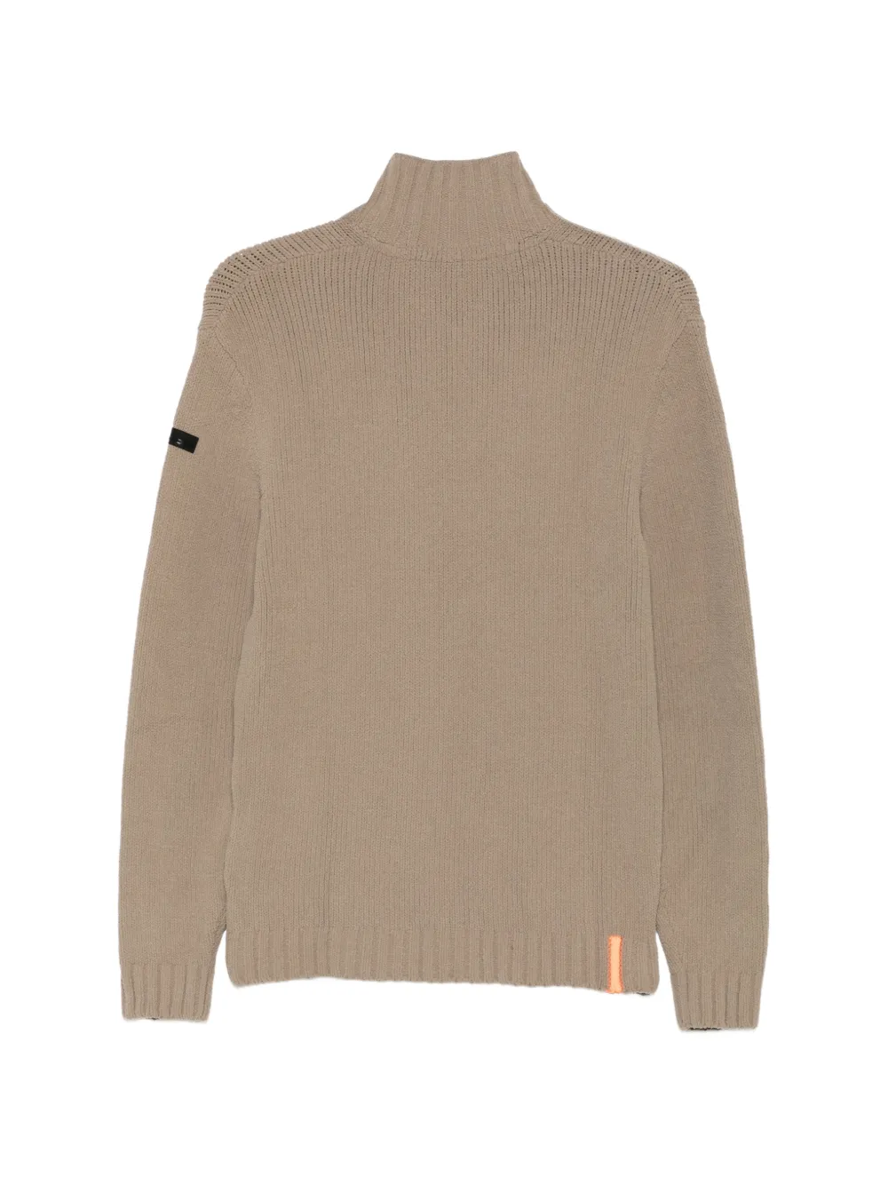 RRD ribbed-knit quarter-zip sweater Grijs