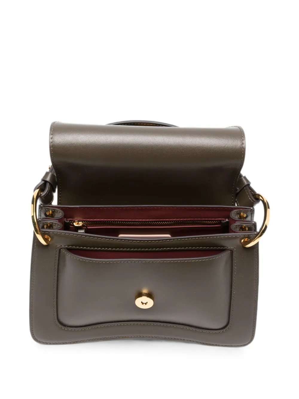 Coccinelle Shopper met logoplakkaat Groen