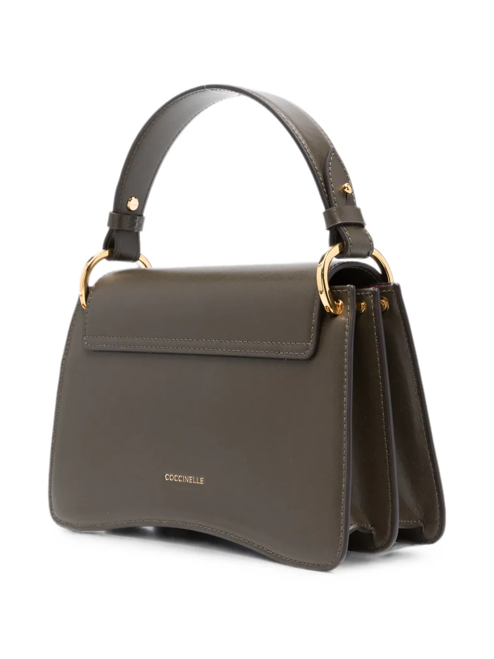 Coccinelle Shopper met logoplakkaat Groen