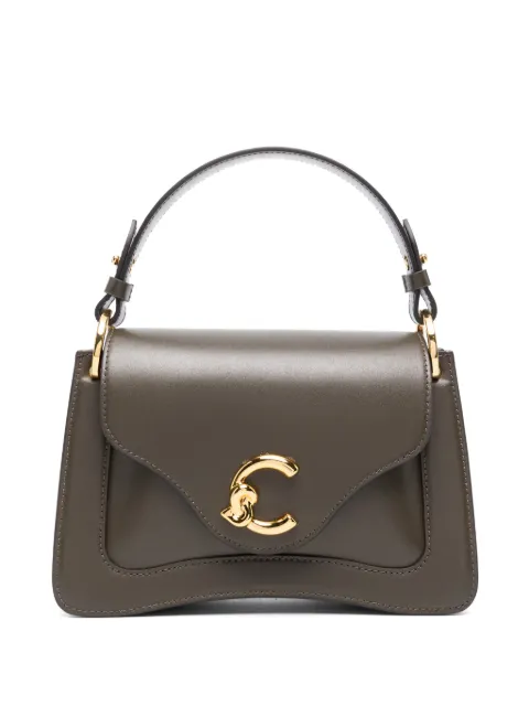 Coccinelle sac à main en cuir à plaque logo