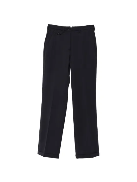 Seventy pressed-crease tailored trousers