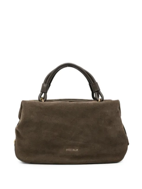 Coccinelle suede-finish leather tote bag