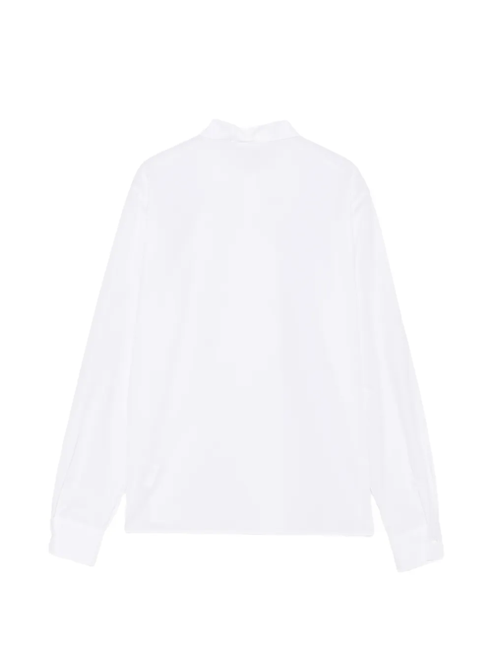 Xacus ruffled long-sleeve shirt Wit