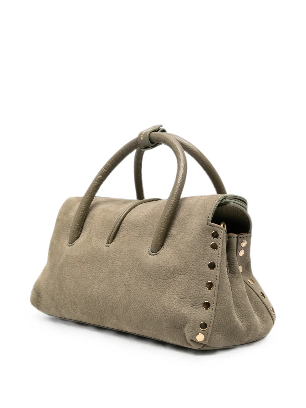 Zanellato Kleine Dotta nubuck leren shopper Groen
