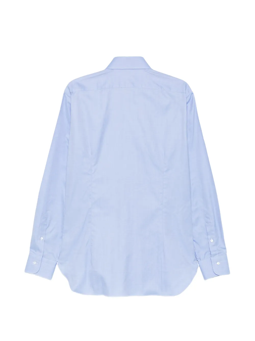 Barba long-sleeve cotton shirt Blauw