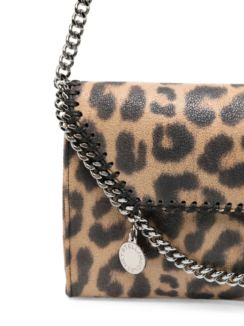 Stella McCartney Falabella schoudertas met luipaardprint Beige