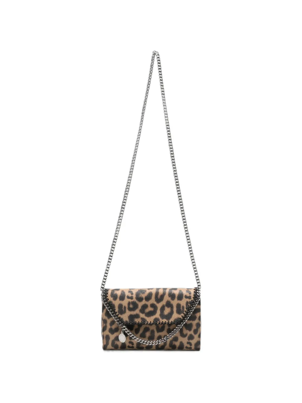 Stella McCartney Falabella leopard-print shoulder bag - Nude