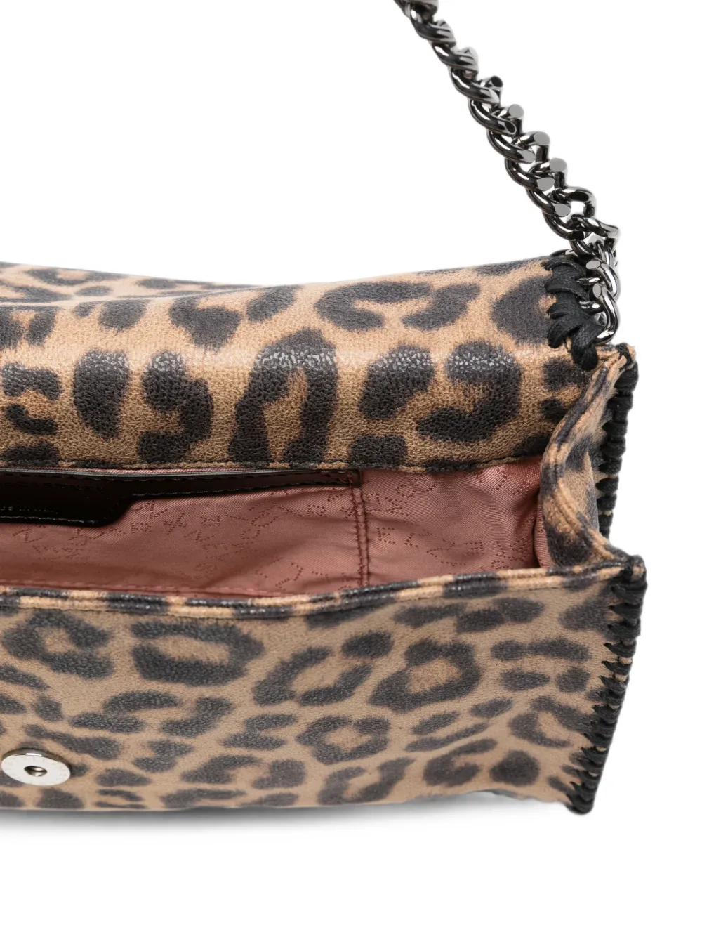 Stella McCartney Falabella leopard-print shoulder bag Beige