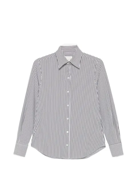 Xacus vertical-stripe long-sleeve shirt