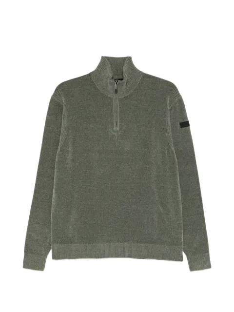RRD quarter-zip chenille-effect sweater