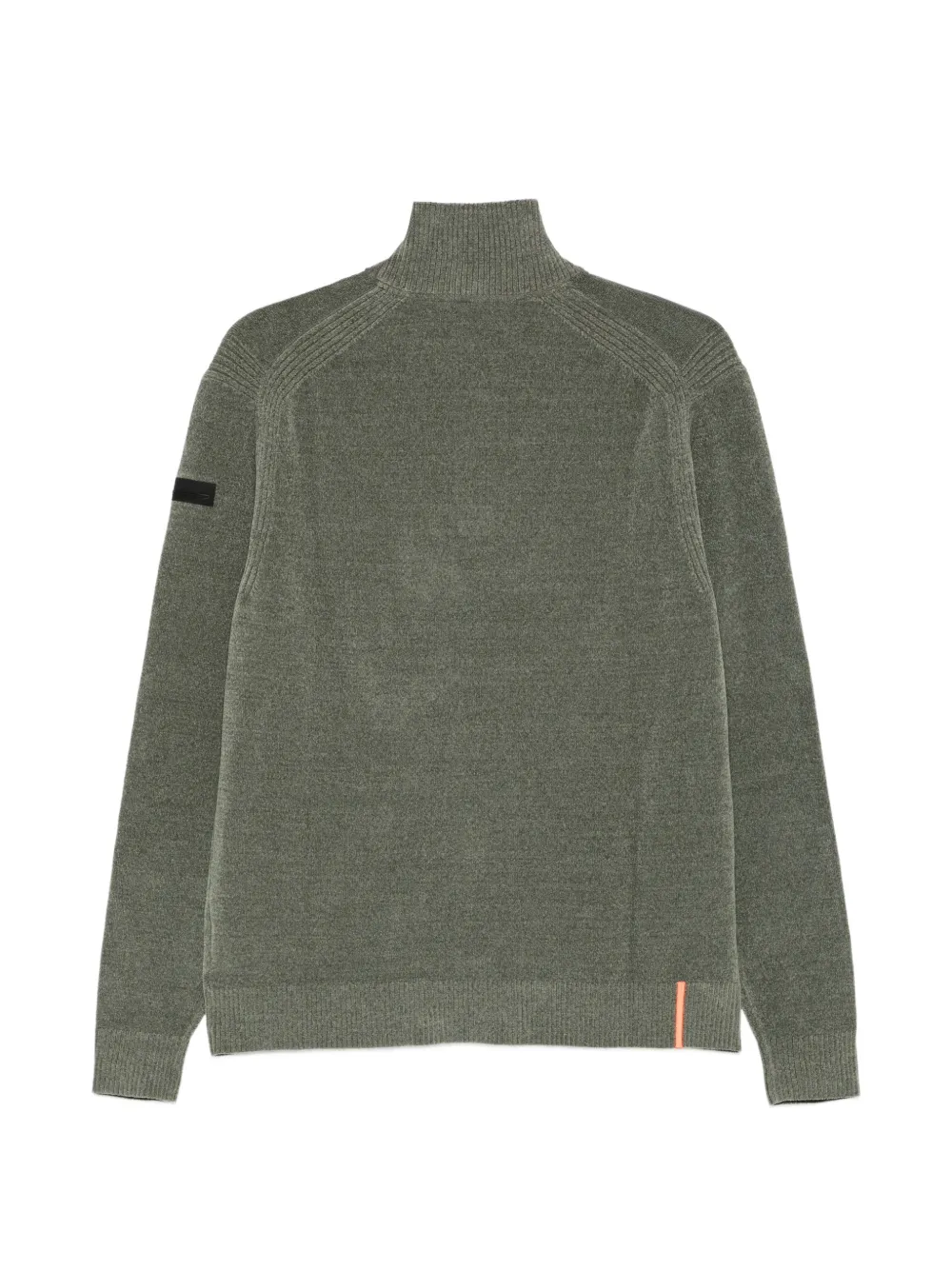 RRD quarter-zip chenille-effect sweater Groen