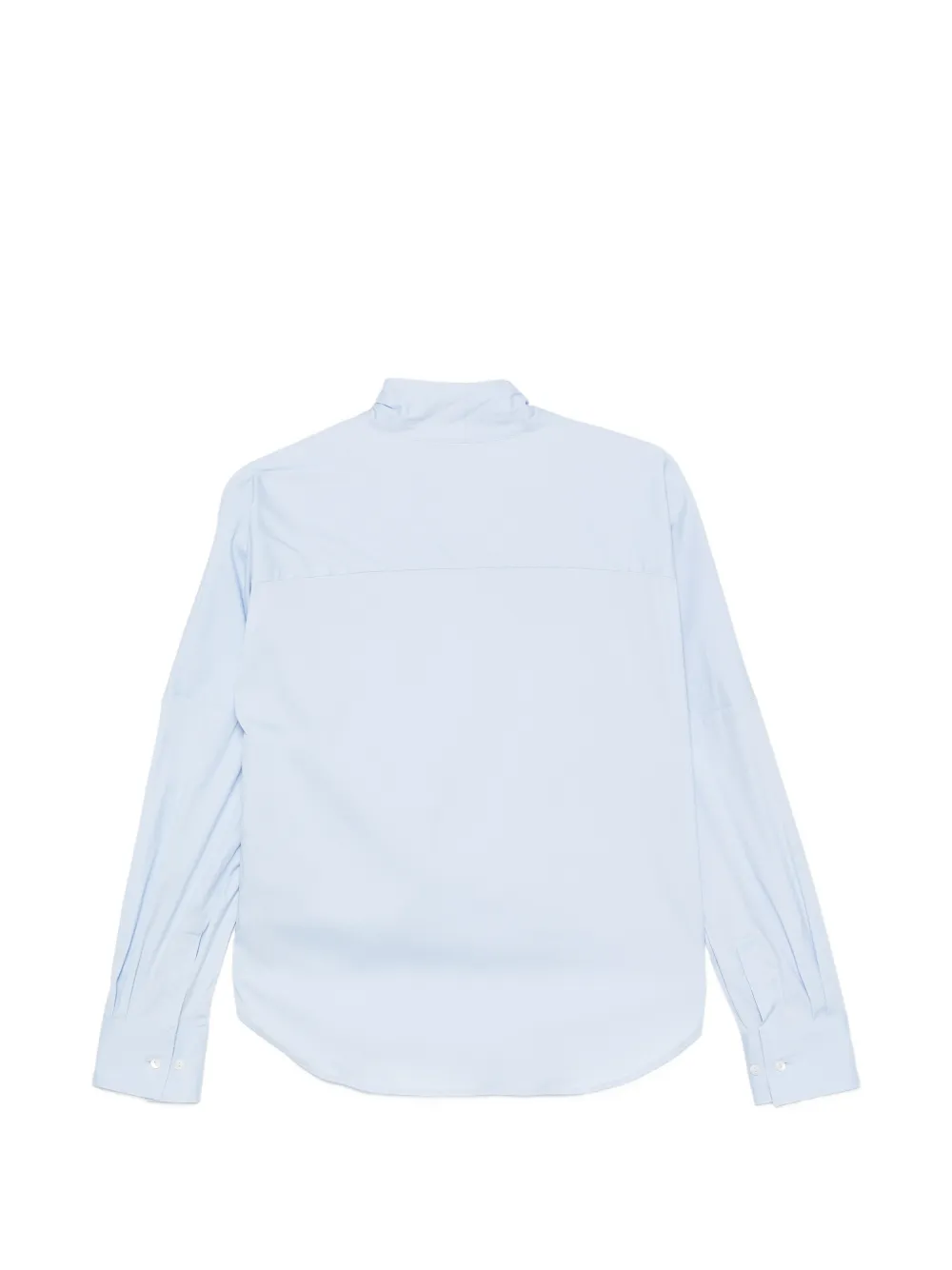 Xacus Tansi blouse met strik en lange mouwen Blauw
