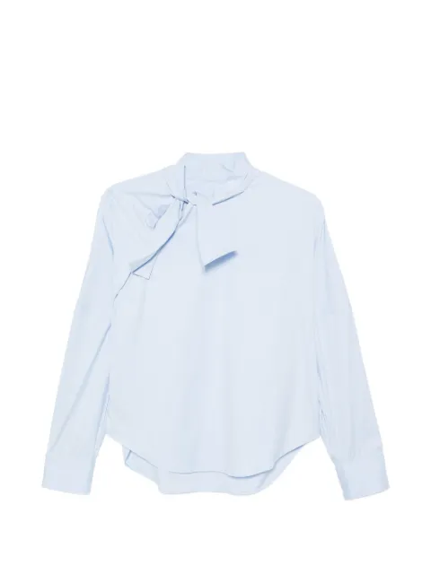 Xacus camisa Tansi con lazo en el cuello de manga larga