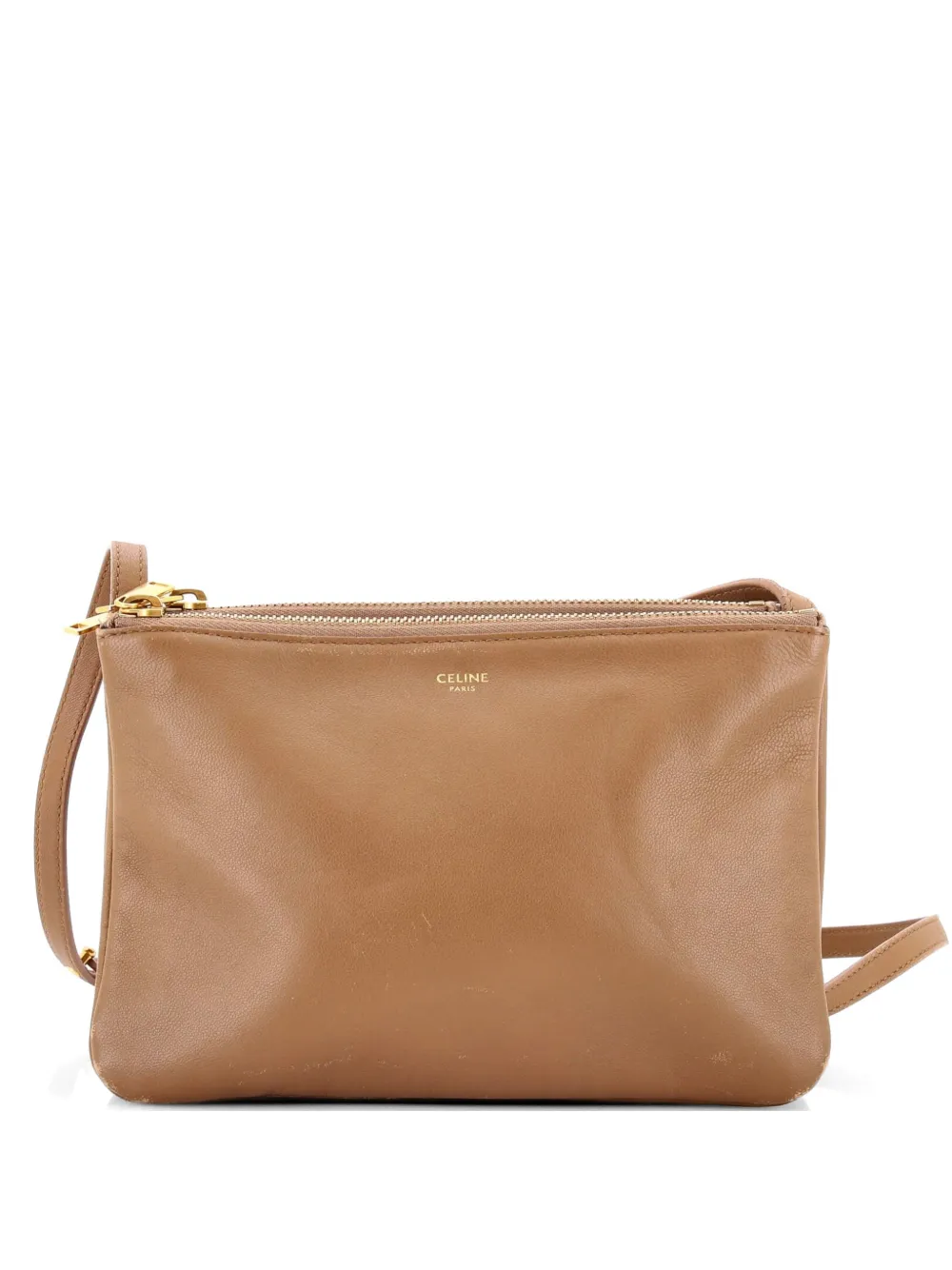 Celine Pre-Owned Trio Leather Small crossbody bag - Marrone