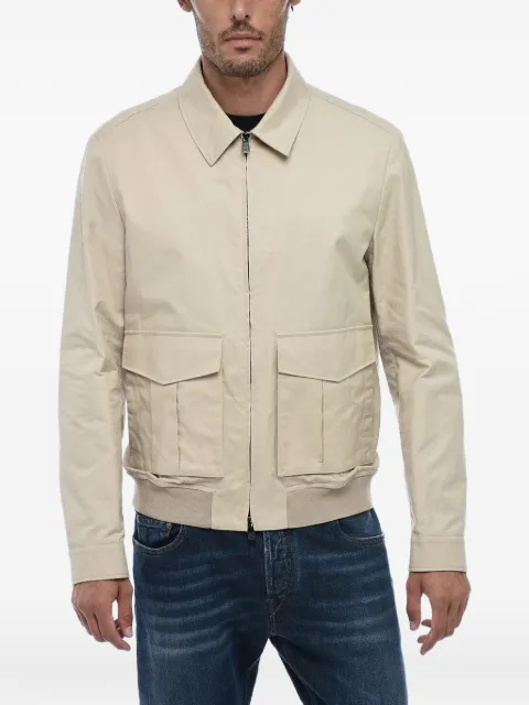 Corneliani zip-up flap-pocket shirt jacket