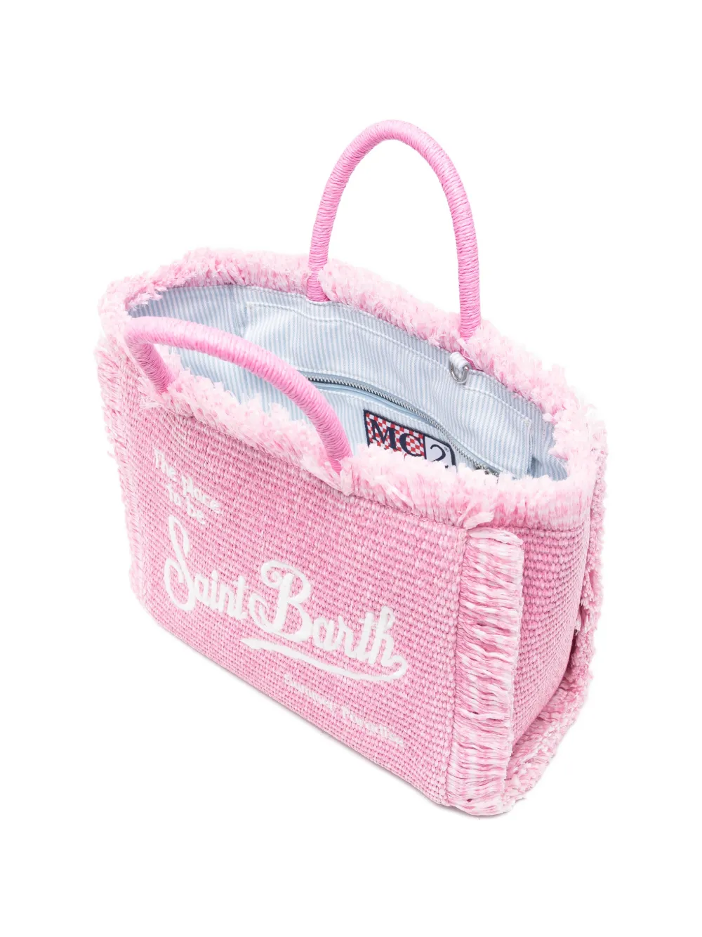 MC2 Saint Barth Colette shopper met geborduurd logo Roze