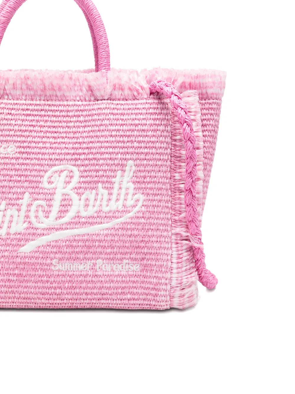 MC2 Saint Barth Colette shopper met geborduurd logo Roze