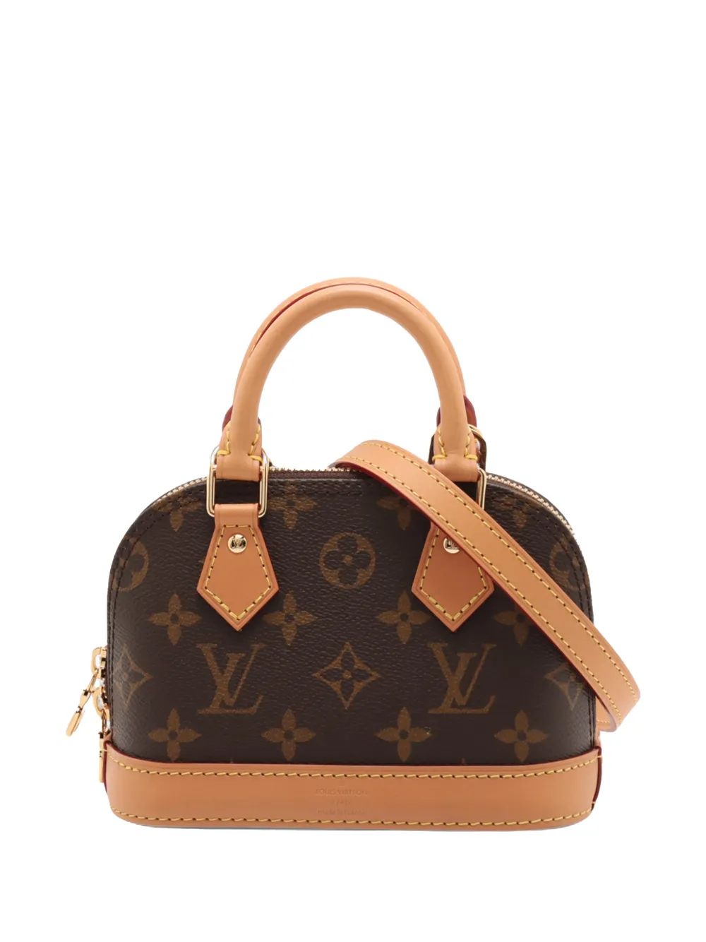 Louis Vuitton Pre-Owned 2021-2026 Monogram Nano Alma satchel - Marrone