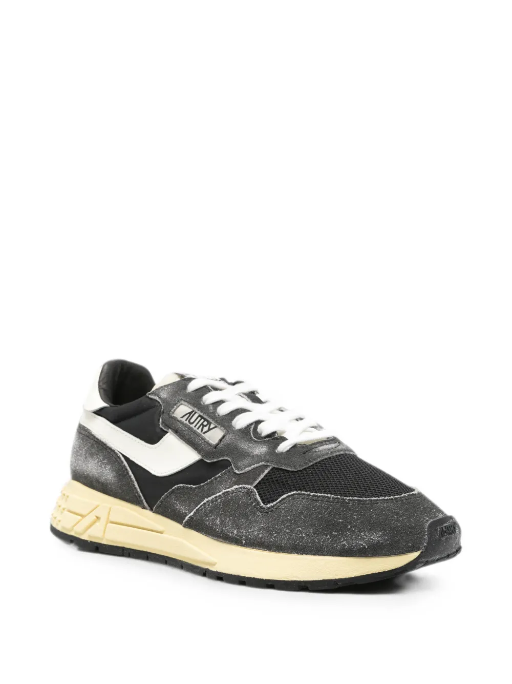 Autry Reelwind Low distressed mesh-panel sneakers Grijs
