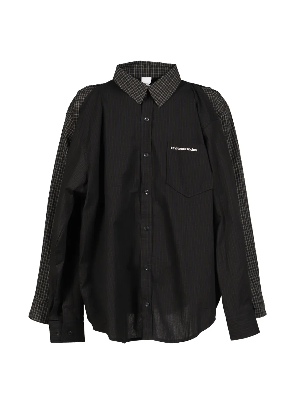 PROTOCOL INDEX Four Hands checked shirt - Black