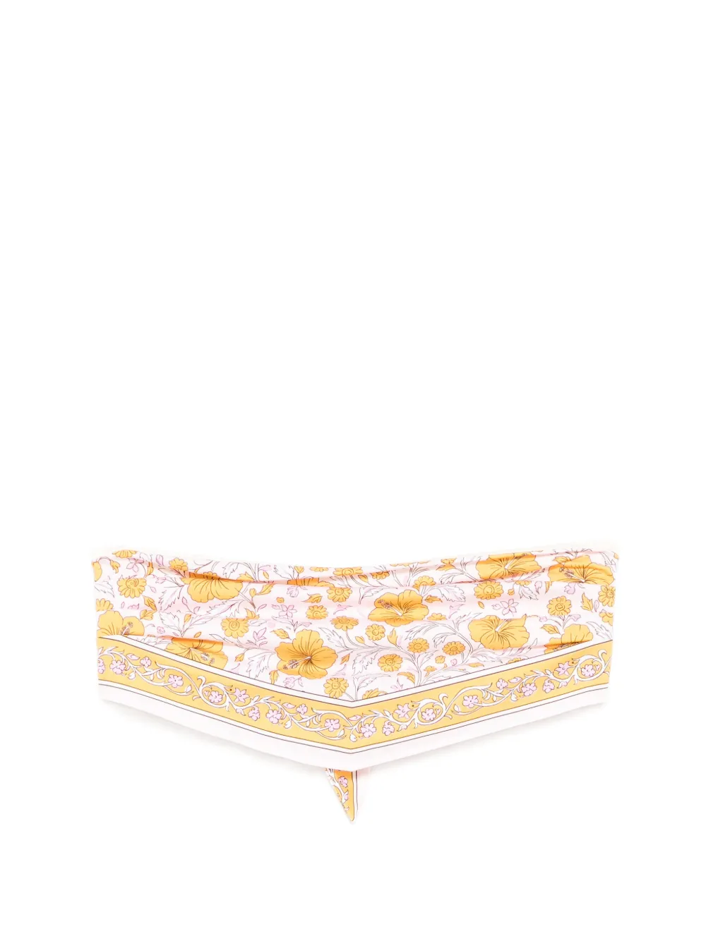 Mc2 Saint Barth Floral-print Tie-fastening Bikini Top In Multi