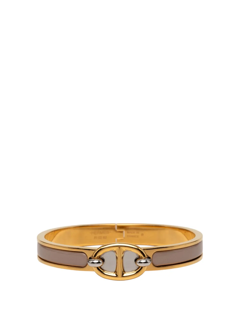 Hermès Pre-Owned 2010-2026 Mini Enamel Clic Chaine d Ancre Bracelet PM costume bracelet - Braun