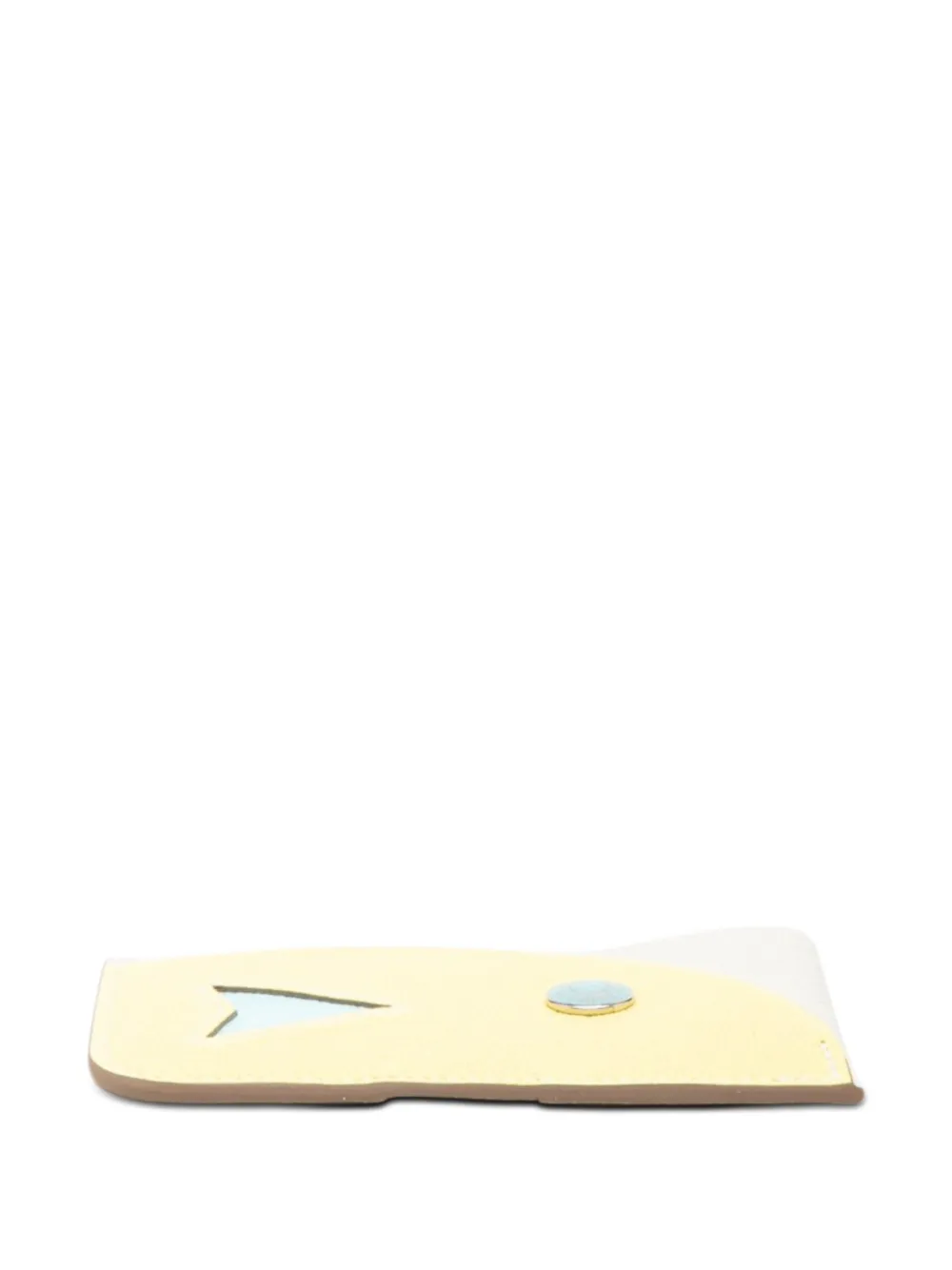 Hermès Pre-owned 2023 Chevre Mysore Poisson Card Holder in Yellow, view 3