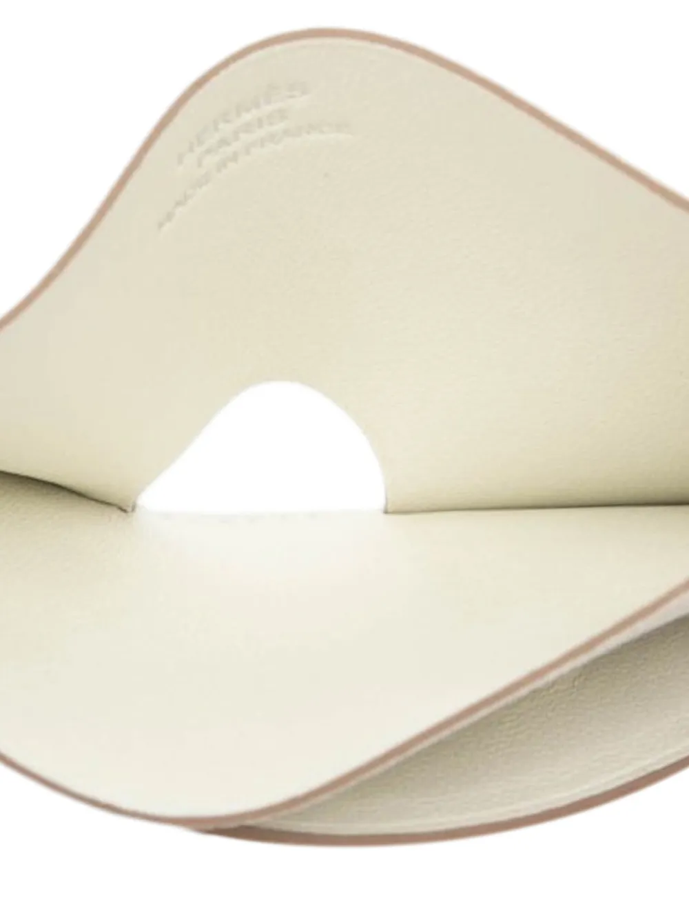 Hermès Pre-owned 2023 Chevre Mysore Poisson Card Holder in Yellow, view 4