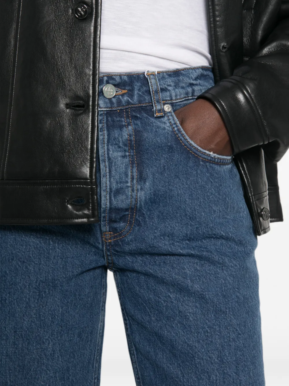 ANINE BING Straight jeans Blauw