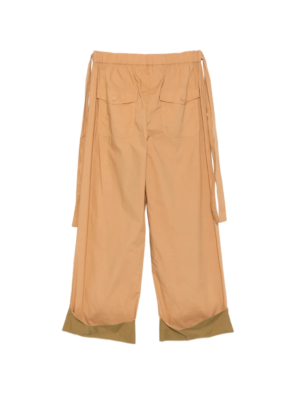 Ulla Johnson Broek met contrasterende afwerking en strik aan de zijkant Bruin