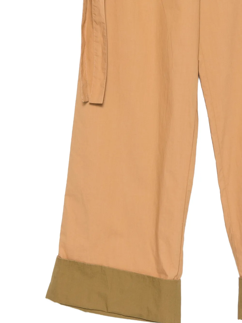 Ulla Johnson Broek met contrasterende afwerking en strik aan de zijkant Bruin
