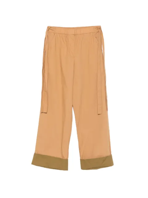 Ulla Johnson contrast-cuff side-tie trousers