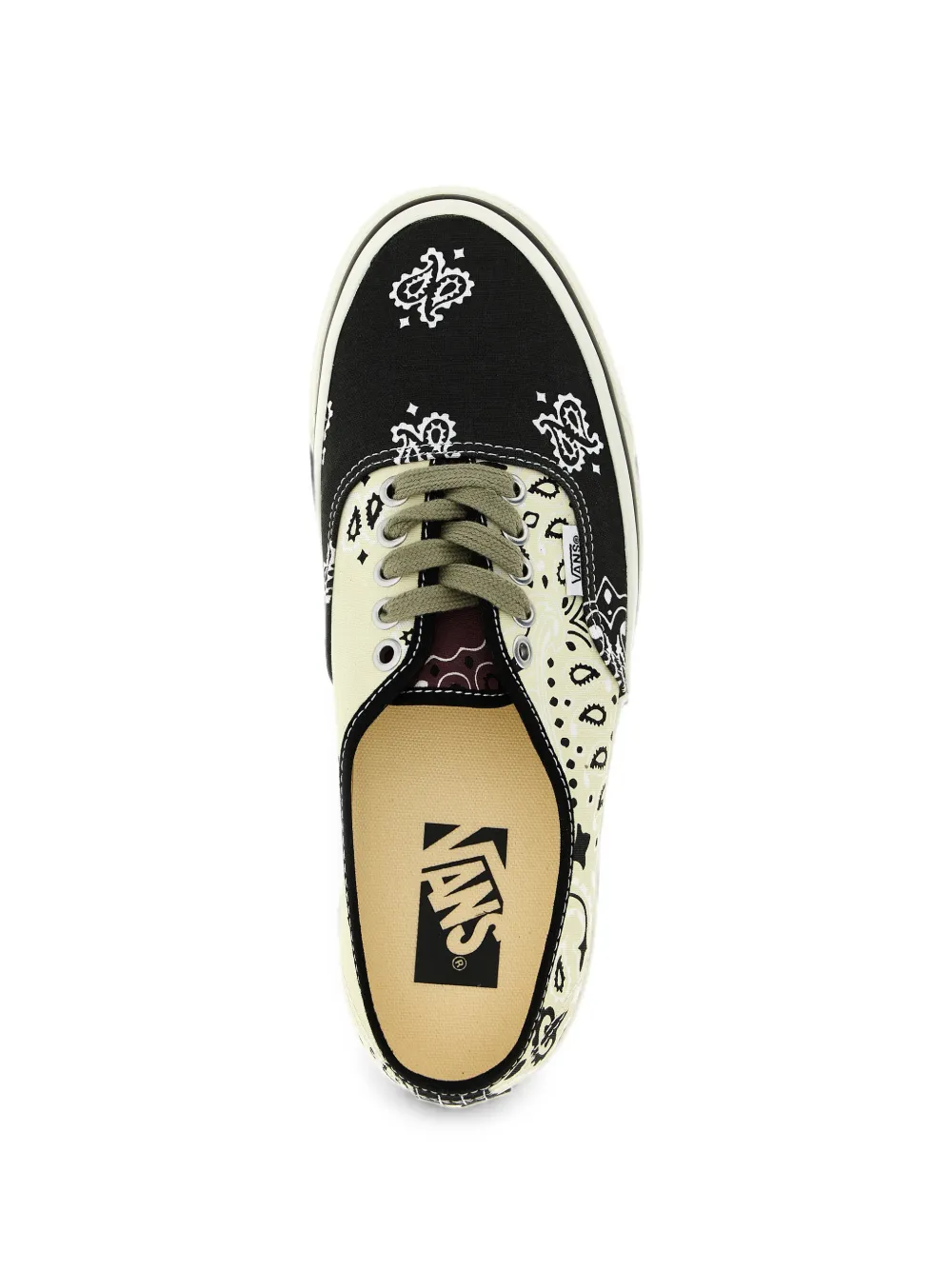 Vans Premium Authentic bandana-print sneakers Zwart