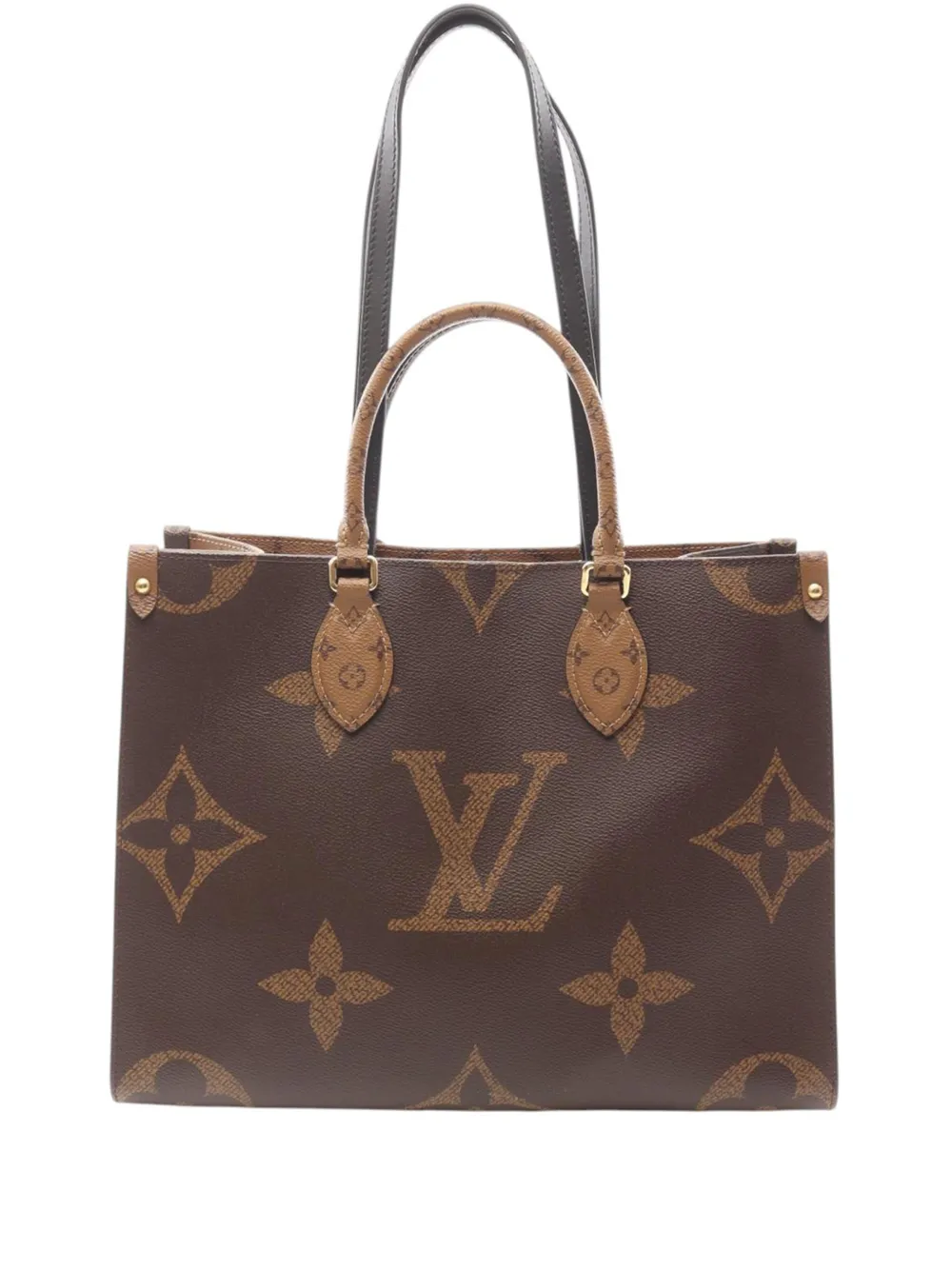 Louis Vuitton Pre-Owned 2020 Monogram Reverse Giant OnTheGo MM satchel - Brown