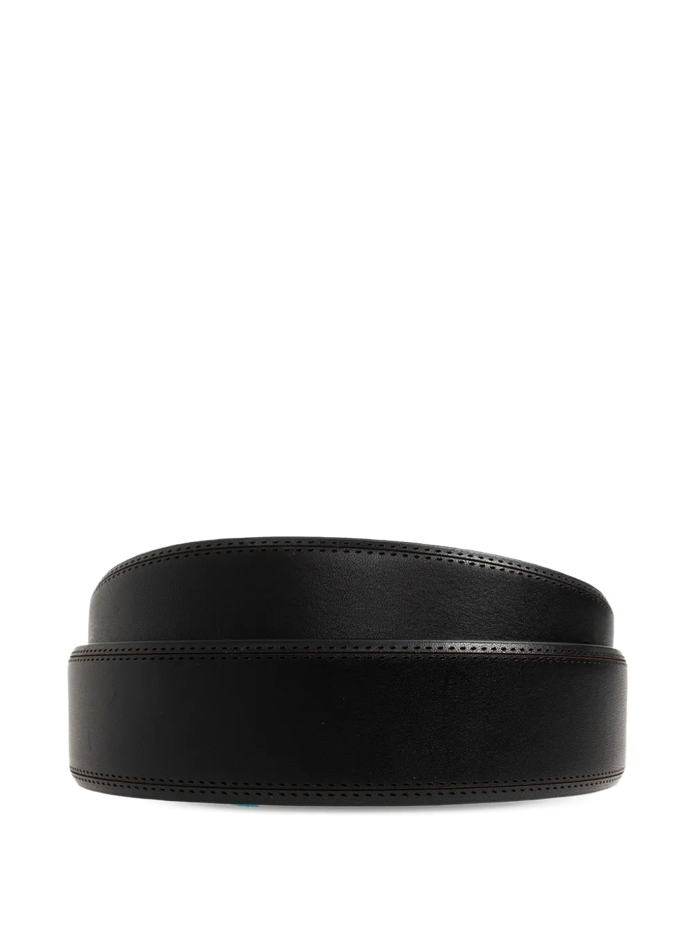 Max Mara Brogue-detail Belt In Black