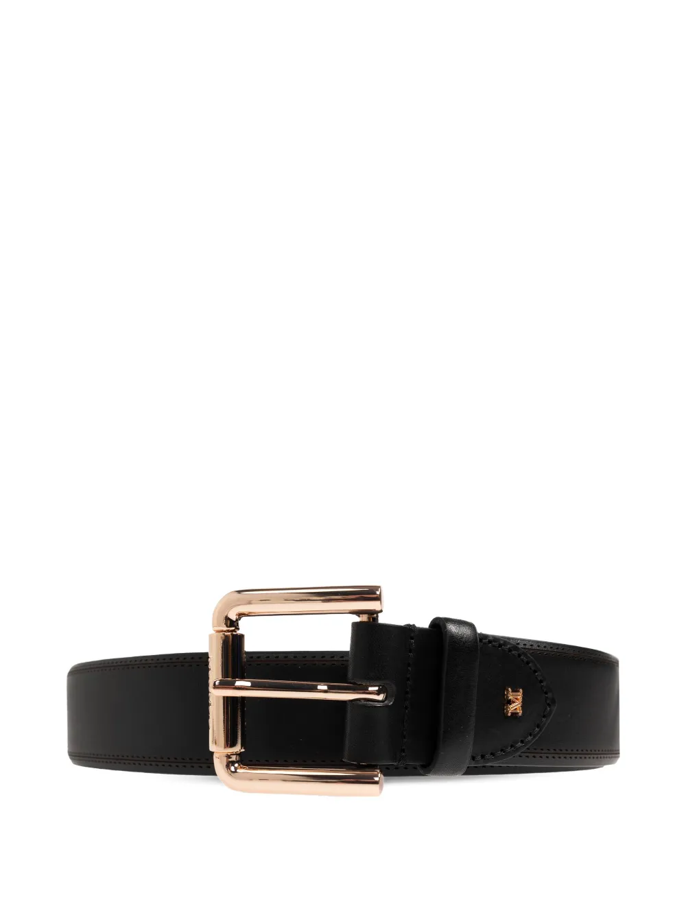 Max Mara brogue-detail belt - Nero