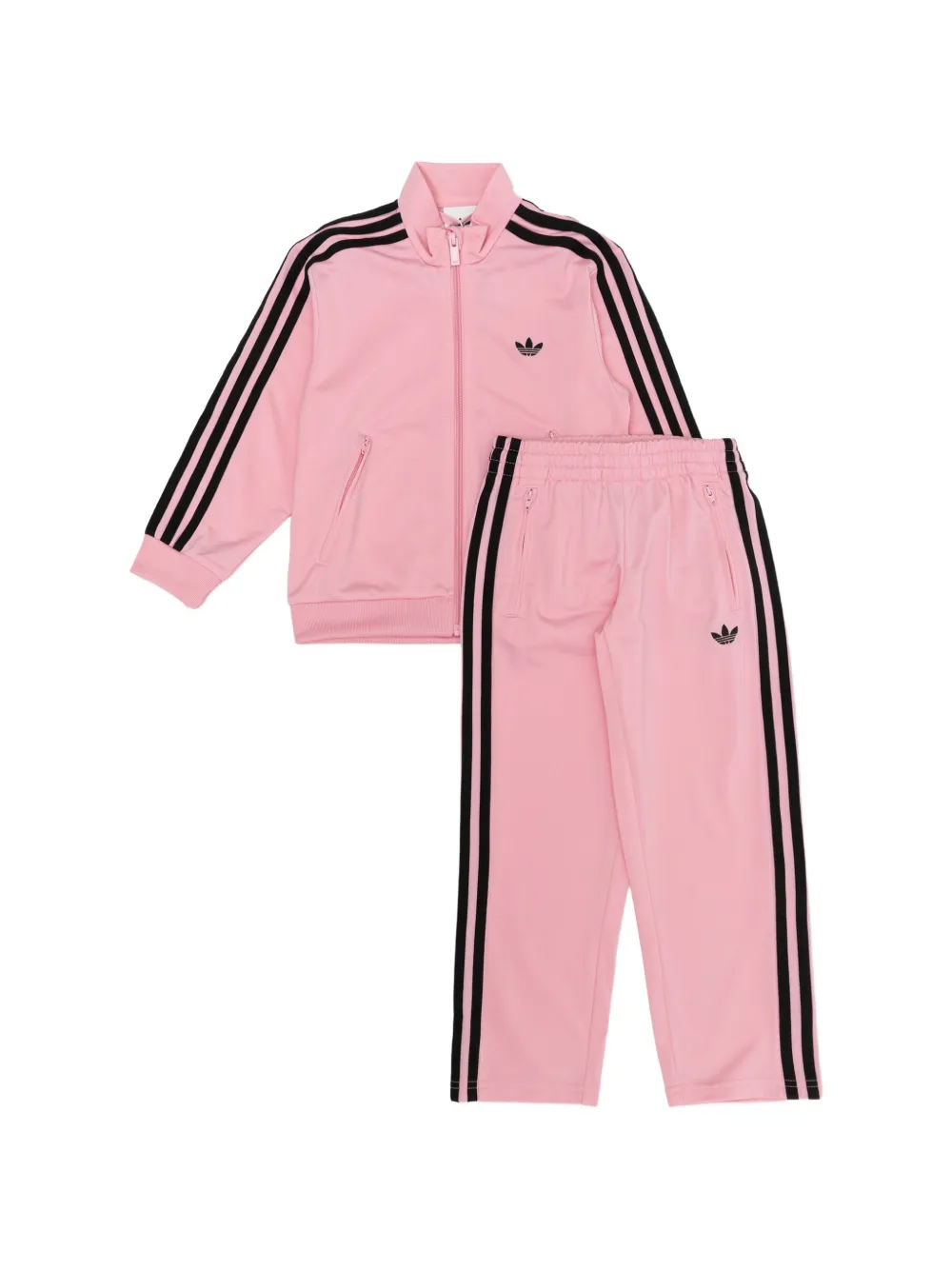 adidas Kids Firebird side-stripe tracksuit - Rosa