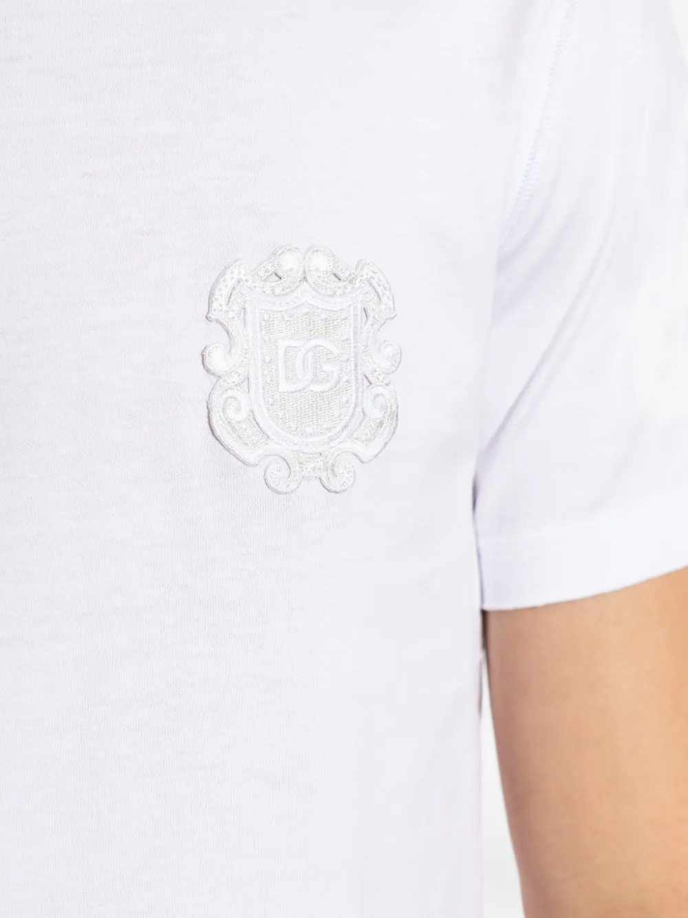 Dolce & Gabbana T-shirt met logopatch Wit