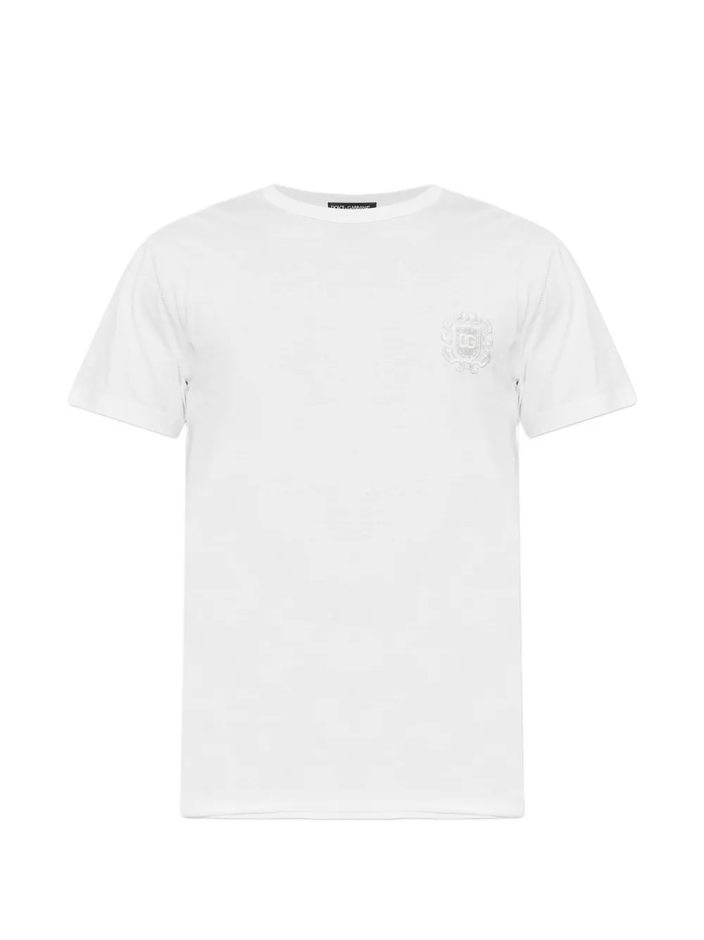 Dolce & Gabbana logo-patch T-shirt - Weiß