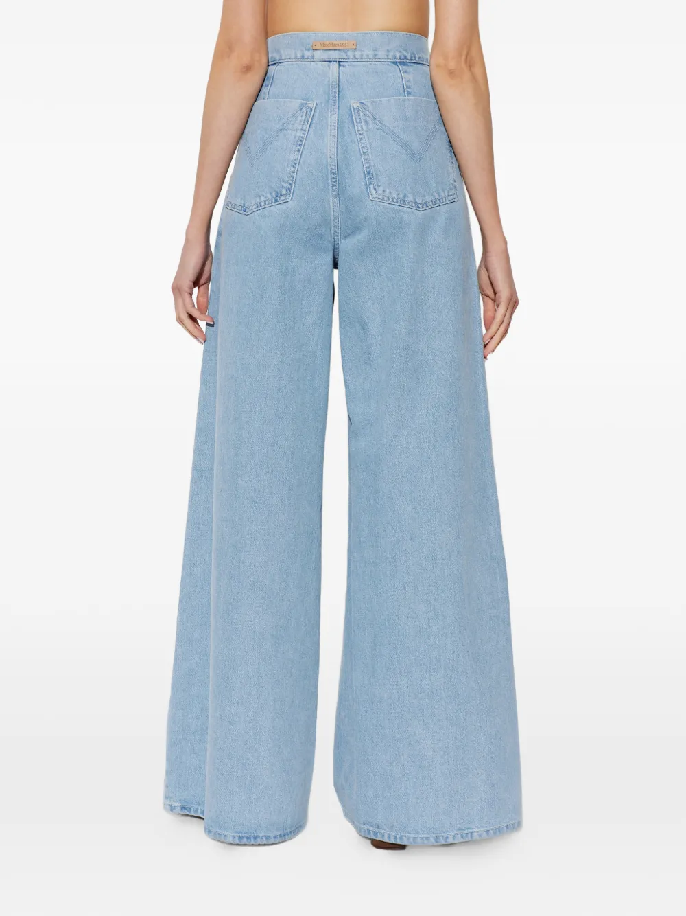 Max Mara Affari jeans met wijde pijpen Blauw