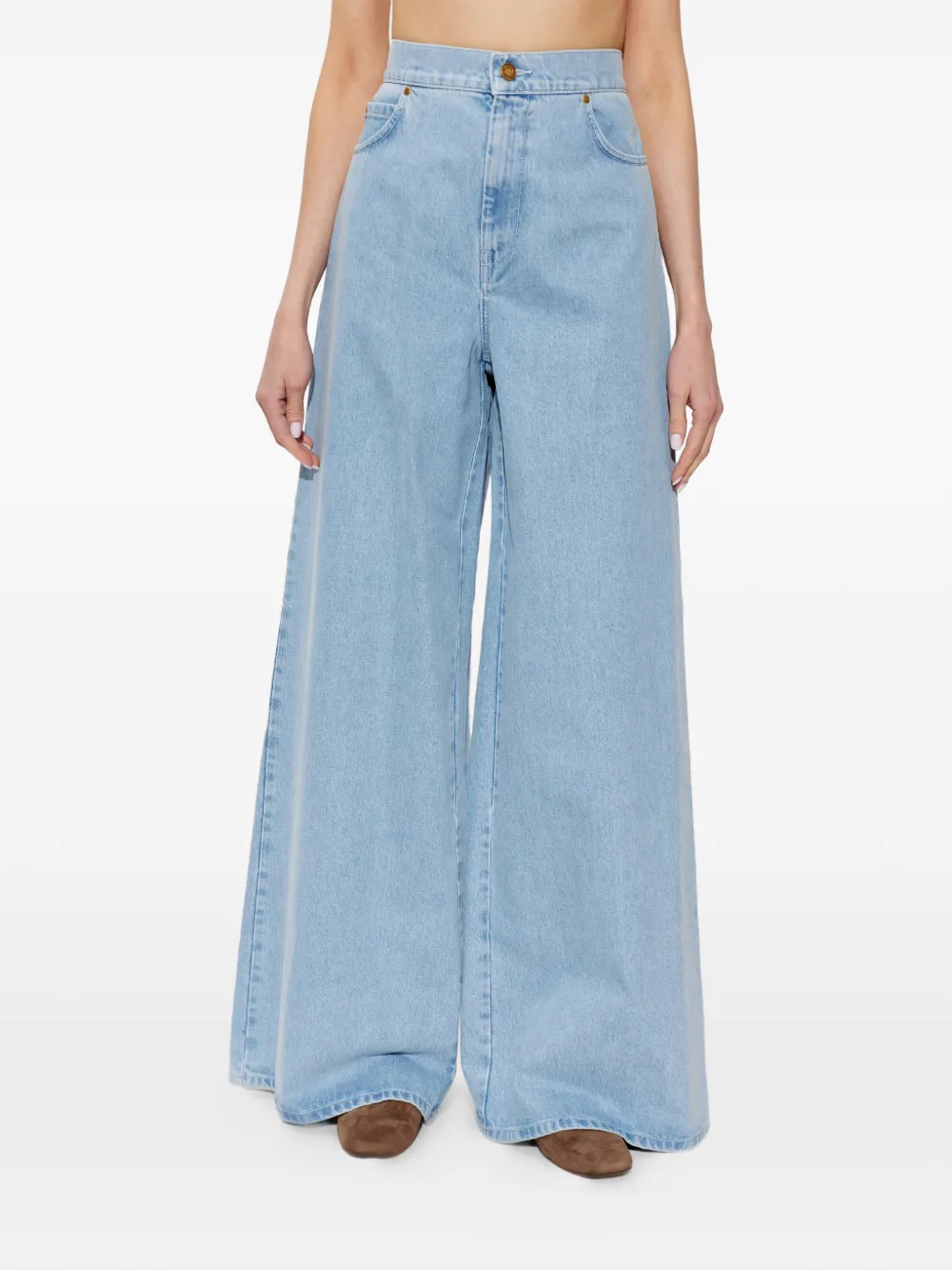 Max Mara Affari jeans met wijde pijpen Blauw