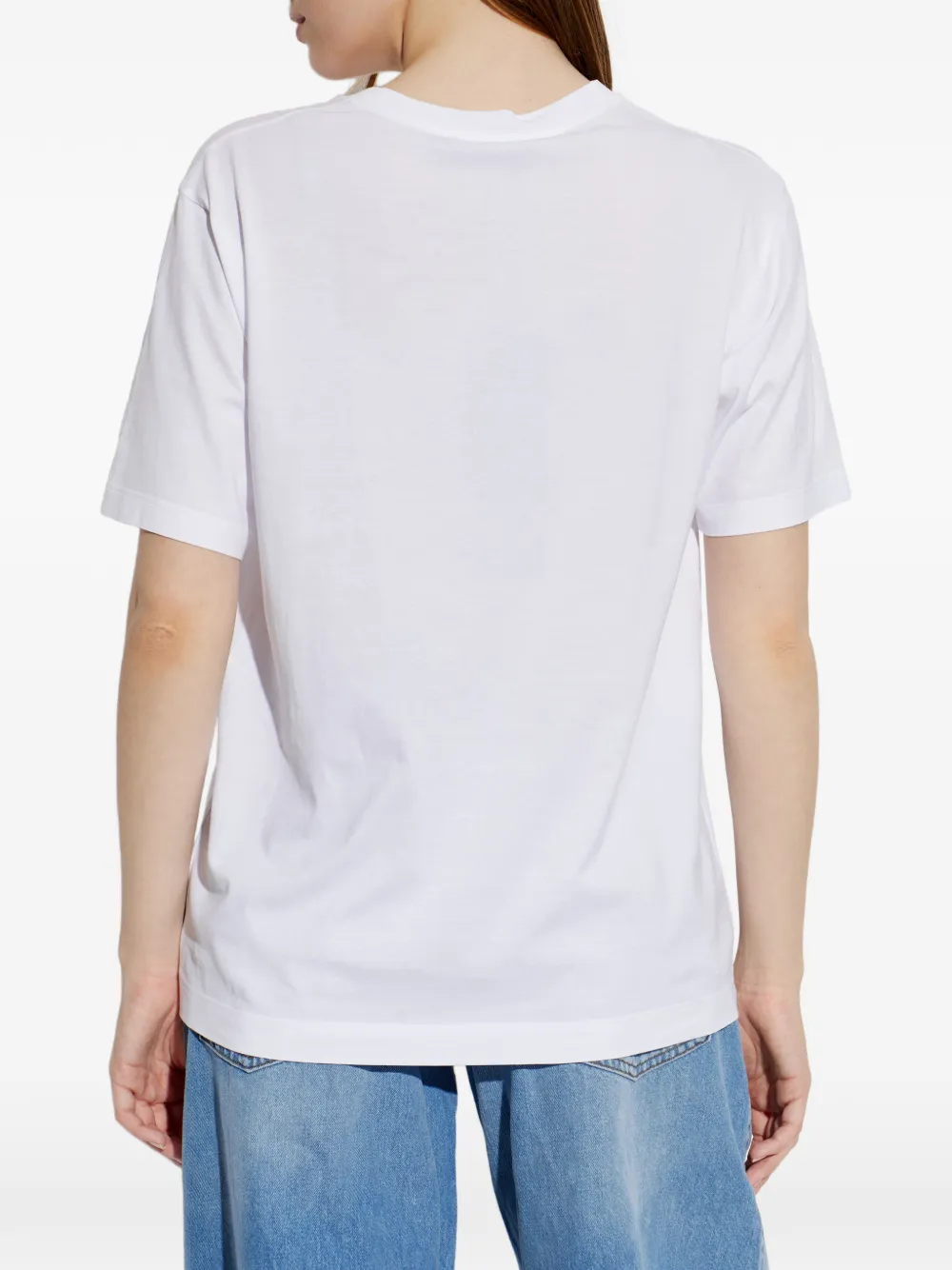 Dolce & Gabbana T-shirt met geborduurd logo Wit
