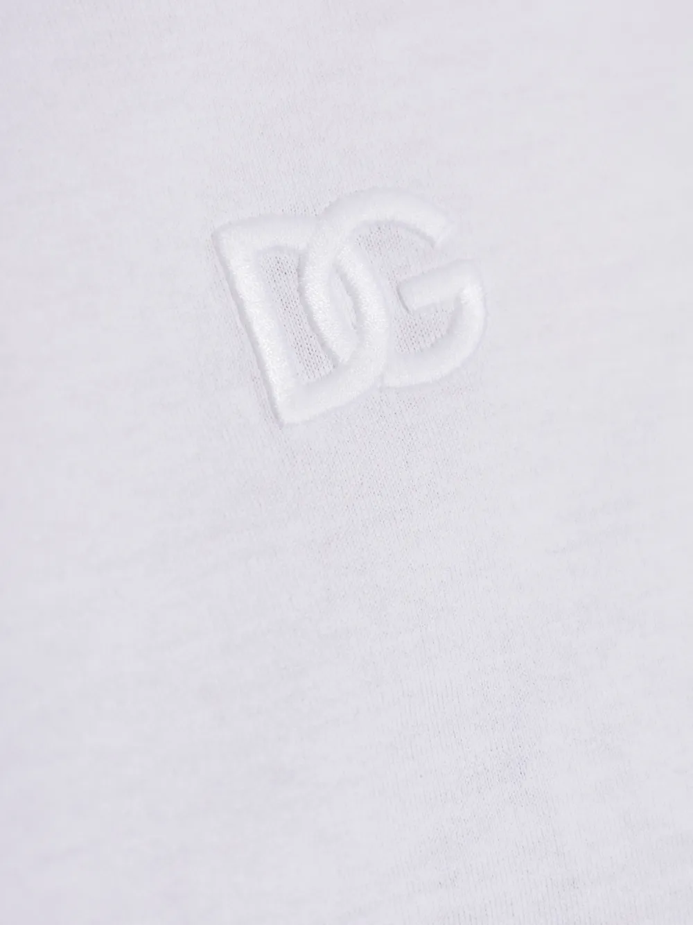 Dolce & Gabbana T-shirt met geborduurd logo Wit