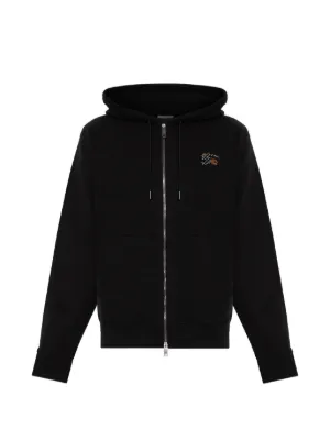 AMIRI Bones Fleece zip-up Hoodie | Brown | FARFETCH