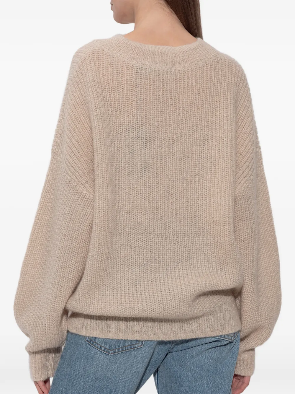 ROTATE BIRGER CHRISTENSEN Trui met logopatch Beige