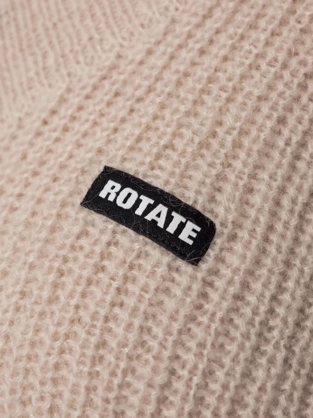 ROTATE BIRGER CHRISTENSEN Trui met logopatch Beige