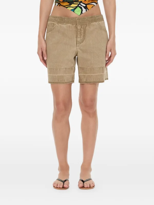 Christopher Esber Deconstruct Raw-cut Shorts in Neutrals