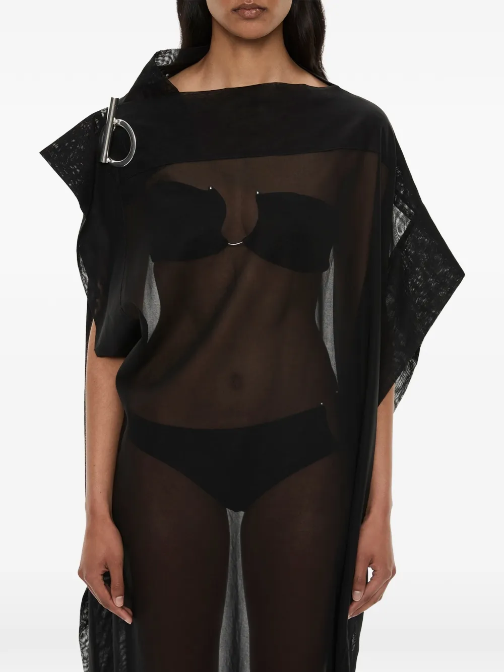 Christopher Esber Anchor maxi-jurk met hardware detail Zwart