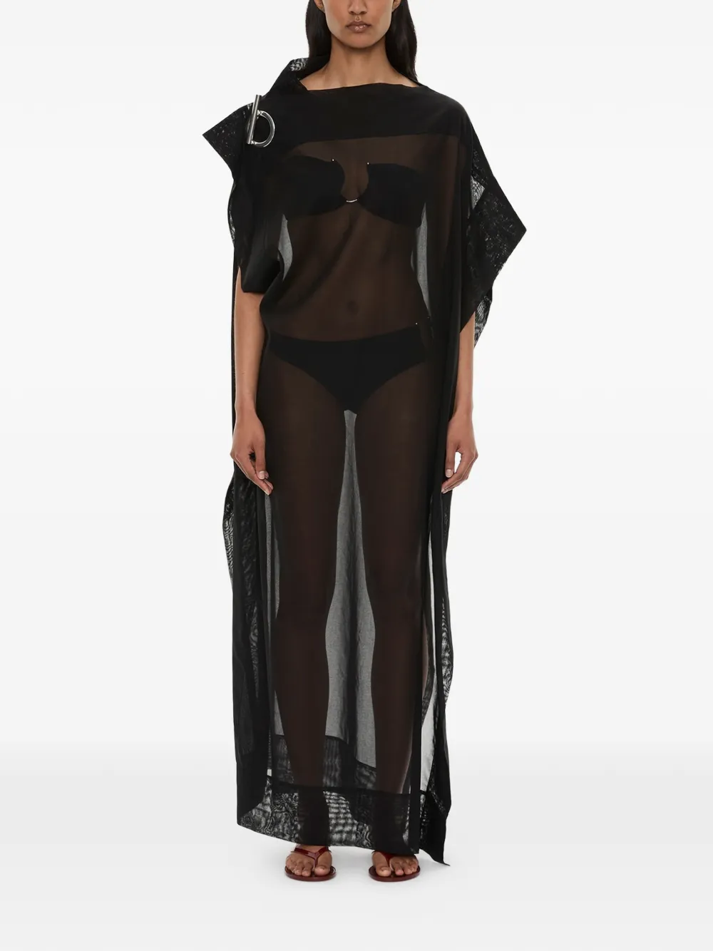 Christopher Esber Anchor hardware-detail long dress - Nero